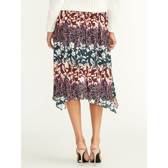 NWT Rachel Roy Women's Eden Asymmetrical Floral Midi Skirt Size XL New - Picture 2 of 9
